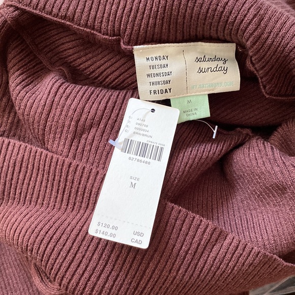 Daily Practice by Anthropologie Knit Off-The-Shoulder Midi Dress size M - Picture 5 of 5